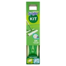 Swiffer Starter Kit Preassemblato-Scopa con 1Manico+8Panni Catturapolvere+3Panni Umidi Lavapavimenti
